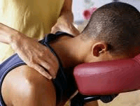 Chair massage can bring a breath of fresh air into