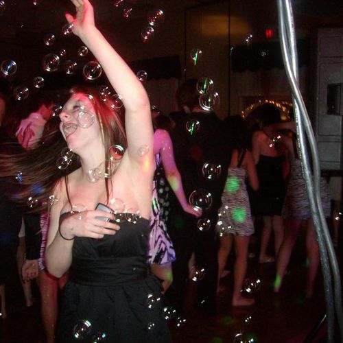 Check out the glow bubble parties