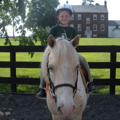 Young boy on horseback