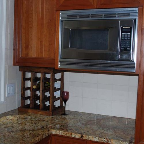 Under cabinet rack. Good for a small space, holds 