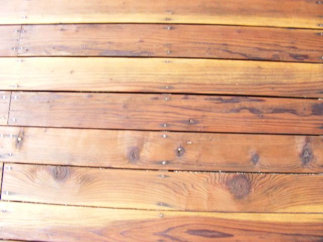 Close up of painted deck - After