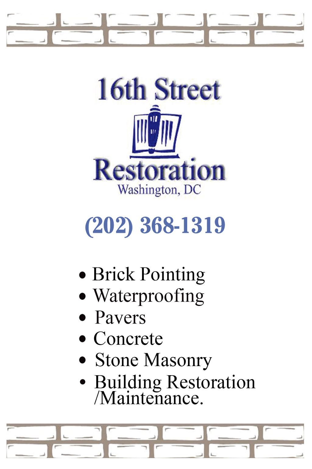 16th Street Restoration, LLC.