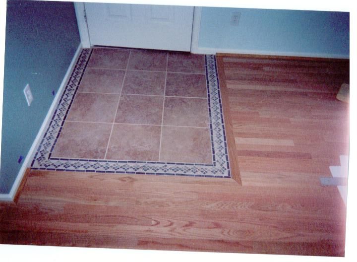 custom wood and tile installation