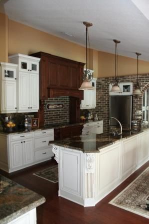 Custom kitchen cabinets with granite counter top a