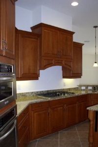 Custom kitchen and bathroom cabinets for a builder