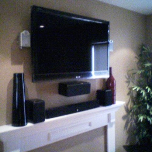 Above Mantle Tv install