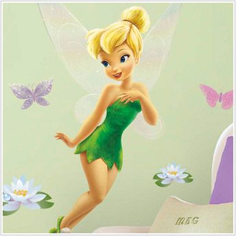 Disney's Tinkerbell Giant Glitter Peel and Stick W