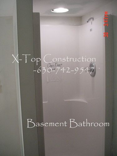 basement shower stall