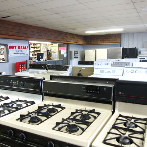 Our used appliance showroom