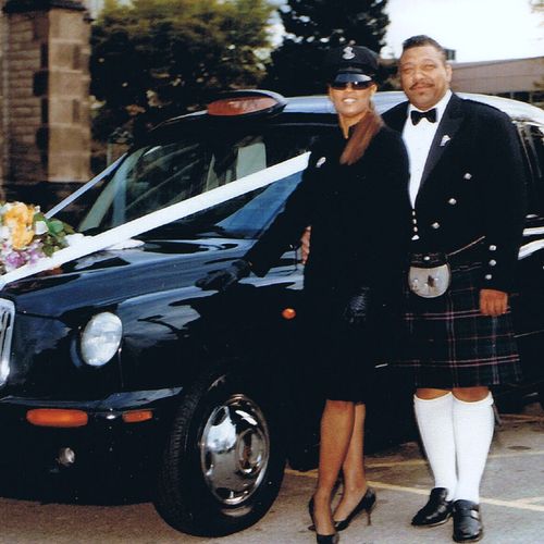 Lady Tonya & Lord Bronson at a Scottish wedding
