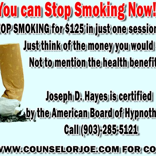 Hypnosis can assist in helping people stop smoking