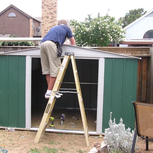 Installing a Metal Shed