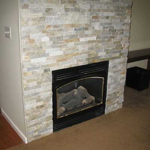 Fireplace upgrade, Miamisburg, Oh.