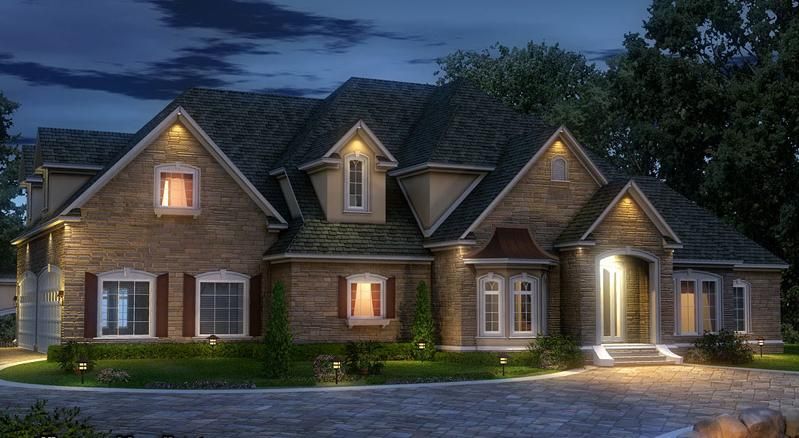 Typical rendering we do for clients to show how th