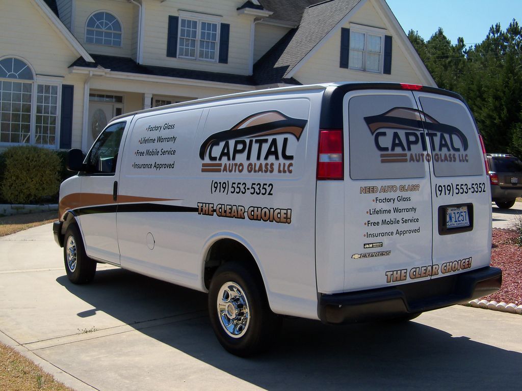 Capital Auto Glass Digital printed graphics and le