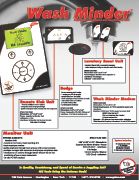 Back of Product Flyer (Wash Minder) for Food servi
