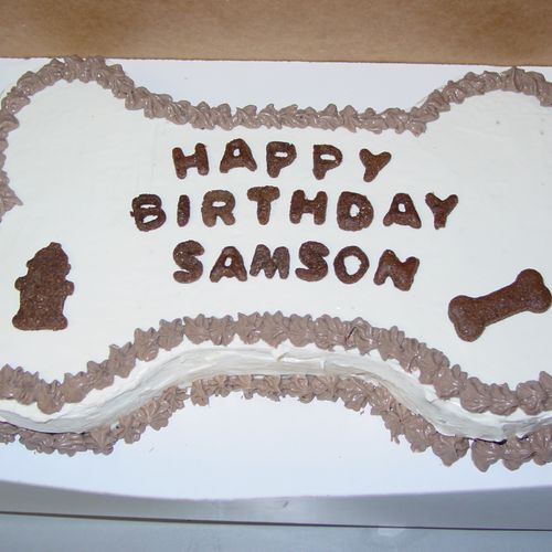 Doggy Birthday cake for Samson's Birthday