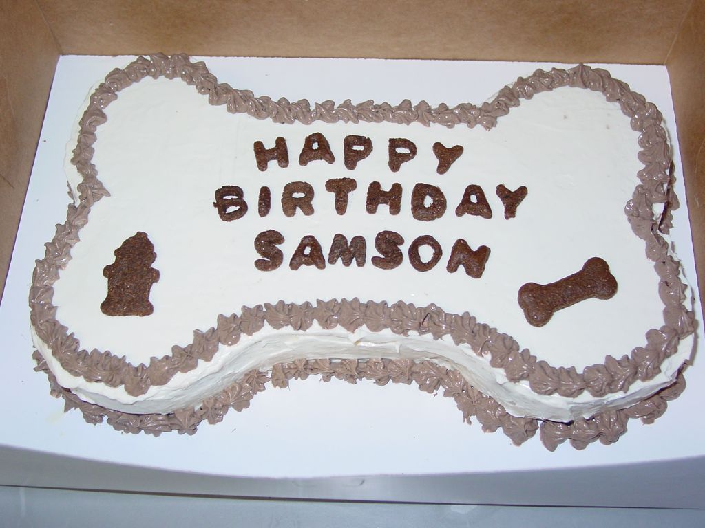 Doggy Birthday cake for Samson's Birthday