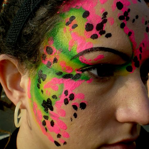 Freestyle Face Painting using TAG and Wolfe paints