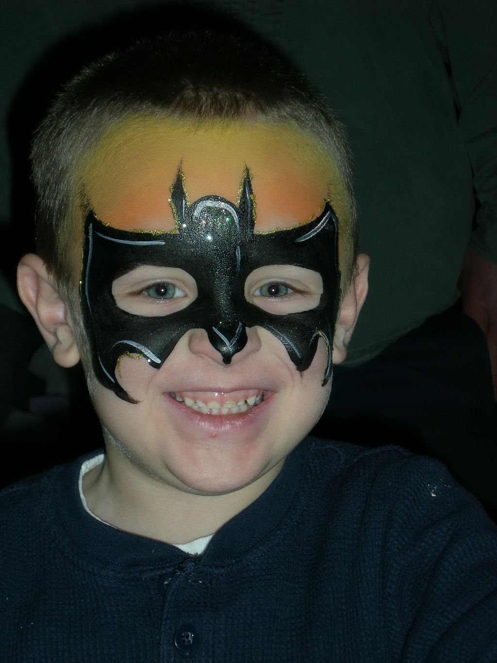 Sunset Bat Man (with 2 types of glitter!)