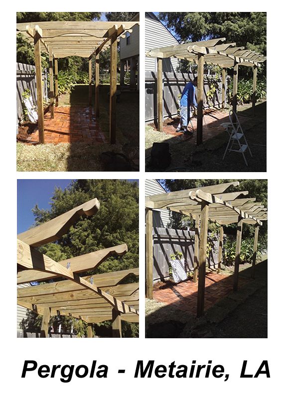 Pergola Pictures.  5' x 12 ' x 8' h