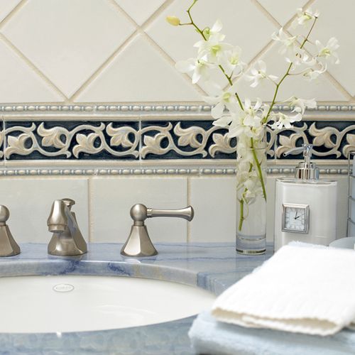 Bathroom with Custom Handmade Tile