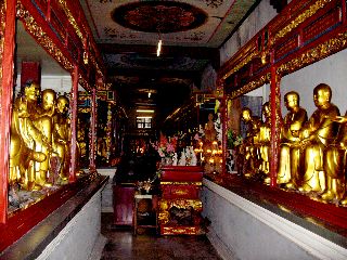 Inside the temple of 1,000 Buddahs.