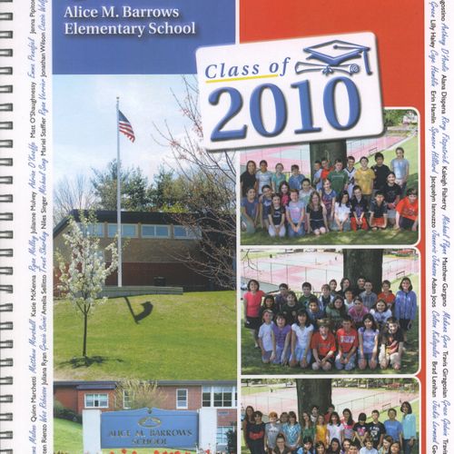 Elementary School Year book printed in color with 