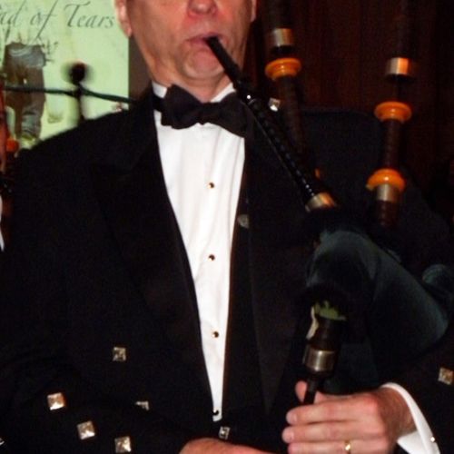 Piping in the Haggis at the annual Burns Night din