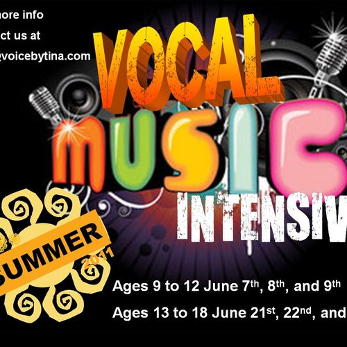 VOCAL INTENSIVES! 3 days of intense training for t