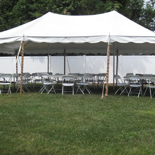 20 x 30 White Pole Tent
