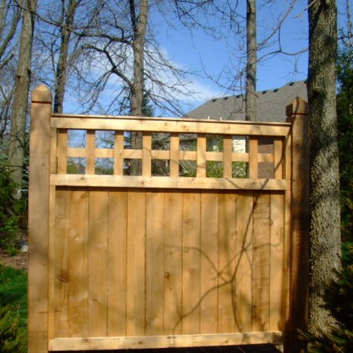 Western Red Cedar Framed in Solid Panel with Squar