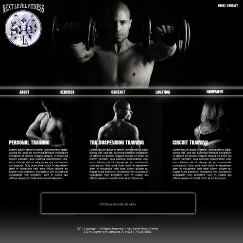 Next level Fitness - Personal Training Website Des
