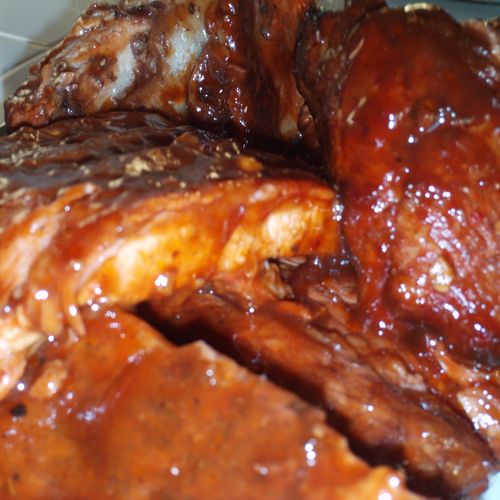 a close Up on some ribs.