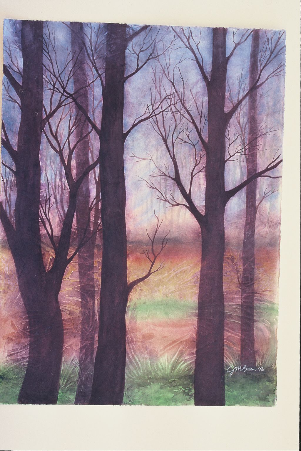 Forest Light, watercolor