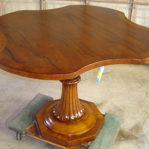 Restoration of 18th Century English Game Table.