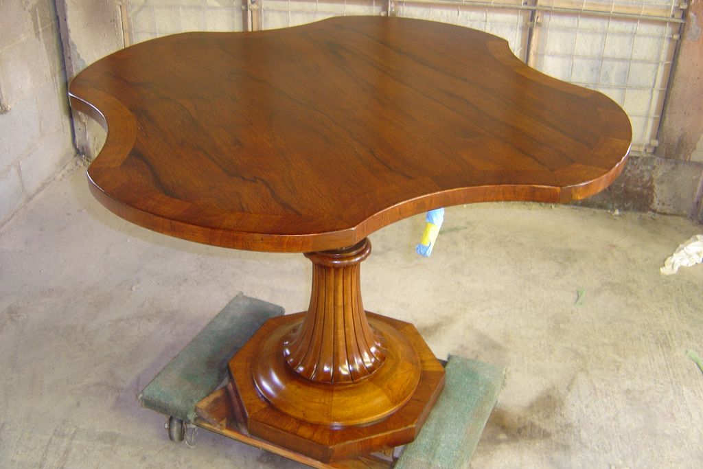 Restoration of 18th Century English Game Table.