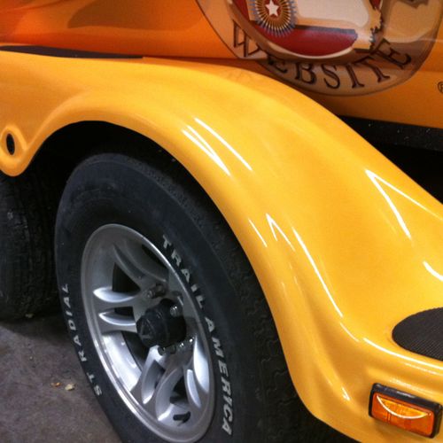 Even our Boat trailer fender wells are PERFECT. At