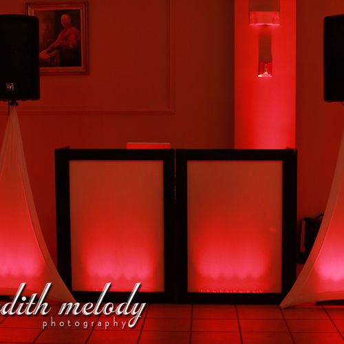 Here is one of our DJ Setups, Clean, Classy, and E