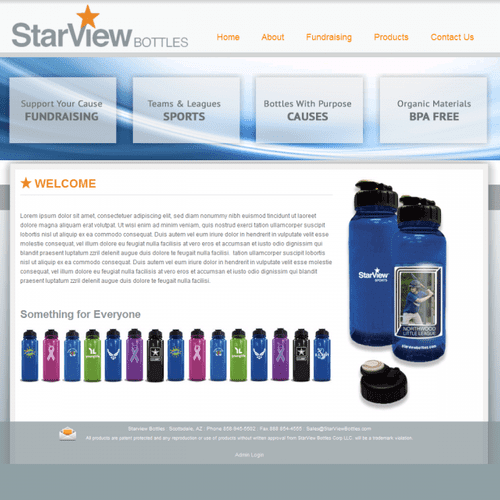 Starview Bottles was redesigned and rebuilt in Dru