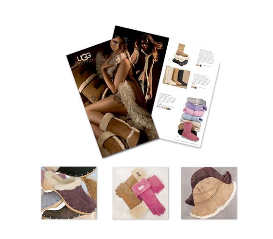 UGG Australia fall branding campaign. Catalog desi