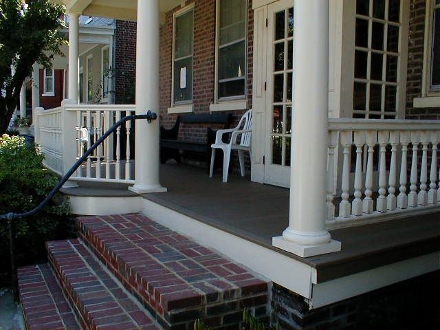 Custom Railing and composite decking was installed