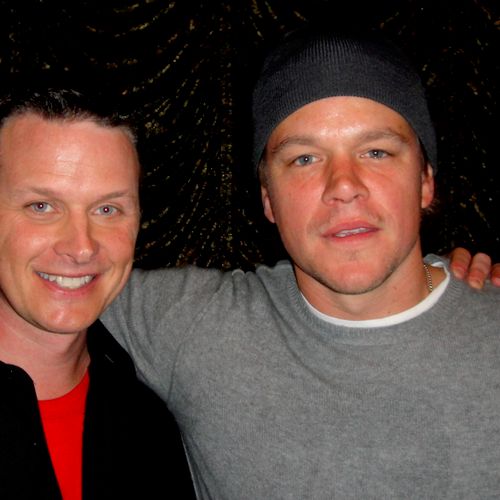 Actor Matt Damon brought his family out to see my 