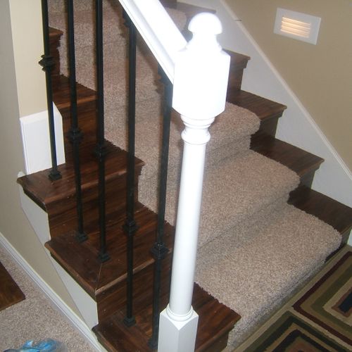 Custom Hardwood Stairs to match your Floors