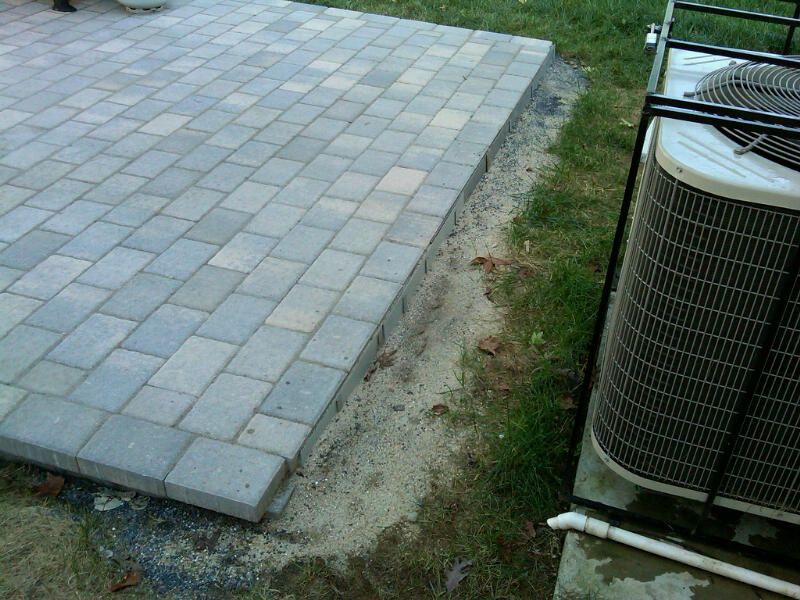 raised back yard patio...finished, ready to enjoy