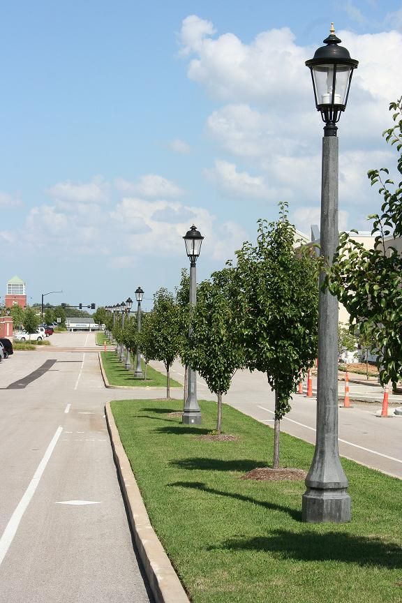 We do site lighting! This is work done at Ballwin 