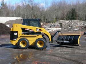 bobcat with plow attachmenet for larger storms