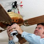 Ceiling fan installation