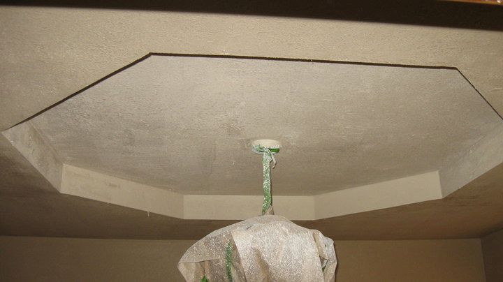 PopCorn Ceiling Was Knocked Down. We Textured and 