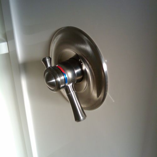shower valve install